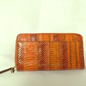 Etienne Aigner snakeskin print wallet